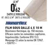 film sous dalle 4 x 10 m