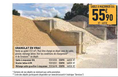 granulat en vrac