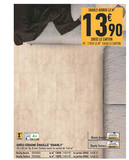 Grès Cérame émaillé Sharly