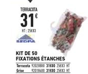 kit de 50 fixations étanches