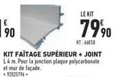 kit faîtage supérieur + joint