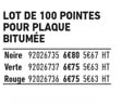 lot de 100 pointes pour plaque bitumée