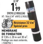 membrane de fondation