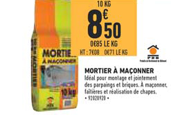 mortier à maçonner