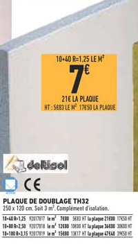 Plaque De Doublage Th32