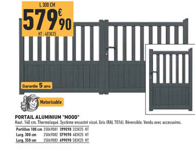 portail aluminium mood