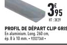profil de départ clip gris