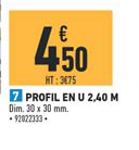 profil en u 2.40 m