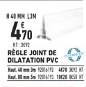 règle joint de dilatation pvc