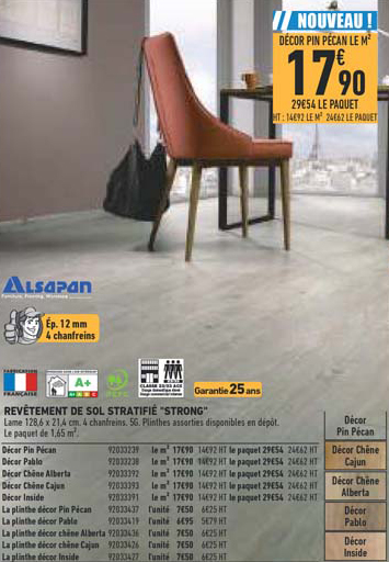 revêtement de sol stratifié strong alsapan
