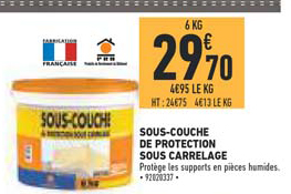 sous couche de protection sous carrelage
