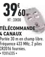 télécommande 4 canaux