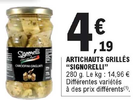 artichauts grillés "signorelli"