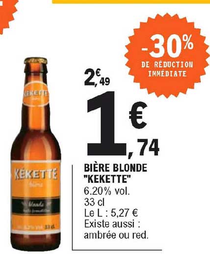 Bière Blonde "kekette"