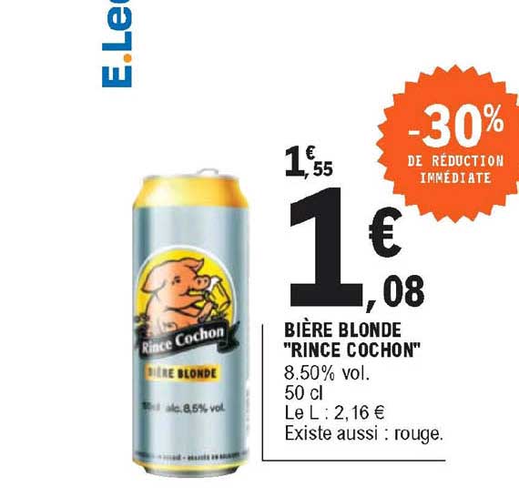 bière blonde "rince cochon"