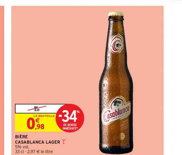 Bière Casablanca Lager -34% De Remise Immédiate