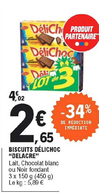 Biscuits Délichoc "delacre"