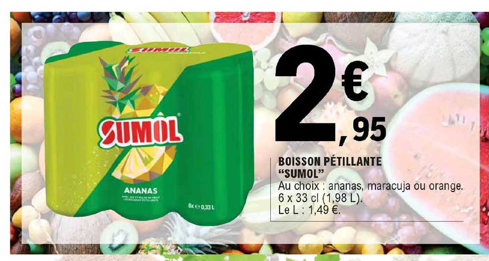 Boisson Pétillante "sumol"