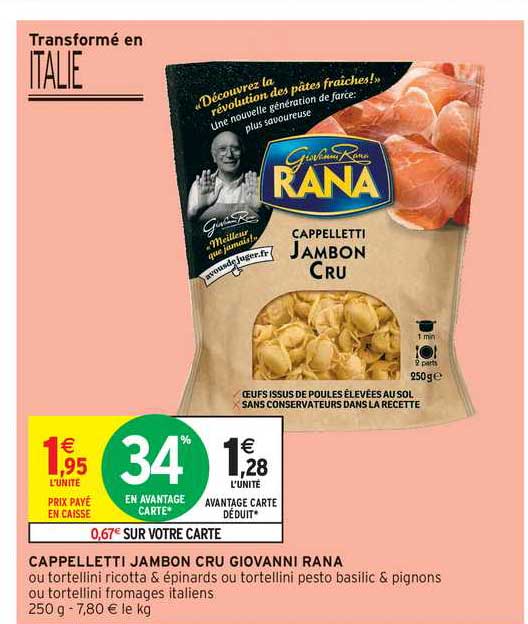 cappelletti jambon cru giovanni rana