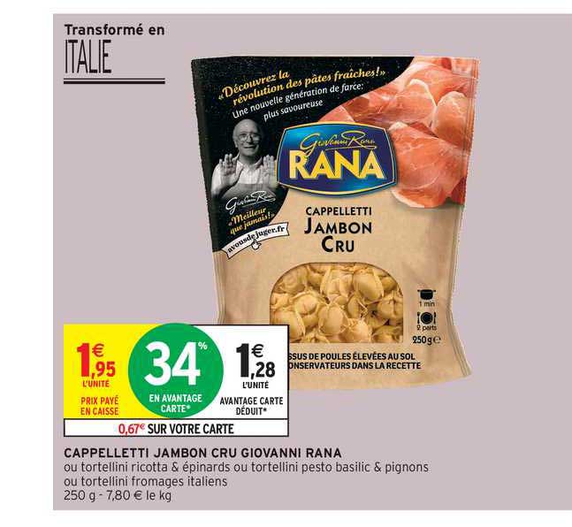 cappelletti jambon cru giovanni rana