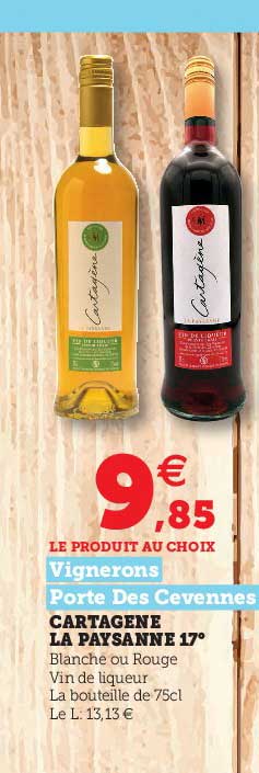 cartagène la paysanne 17° vignerons porte des cevennes