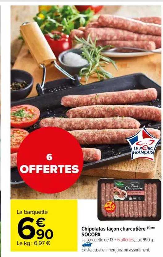 chipolatas façon charcutière socopa