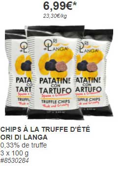 chips à la truffe d'été ori di langa