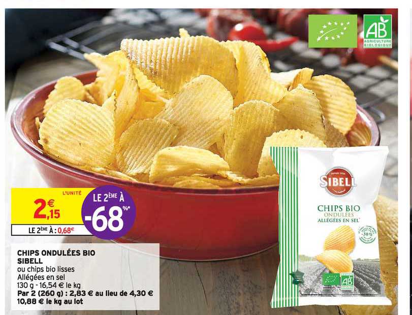 chips ondulées bio sibell