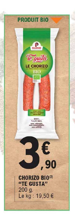 Chorizo Bio "te Gusta"