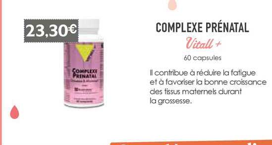 complexe prénatal vitall+