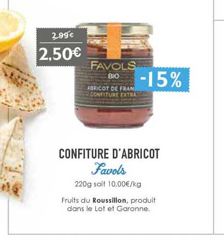 confiture d'abricot favols