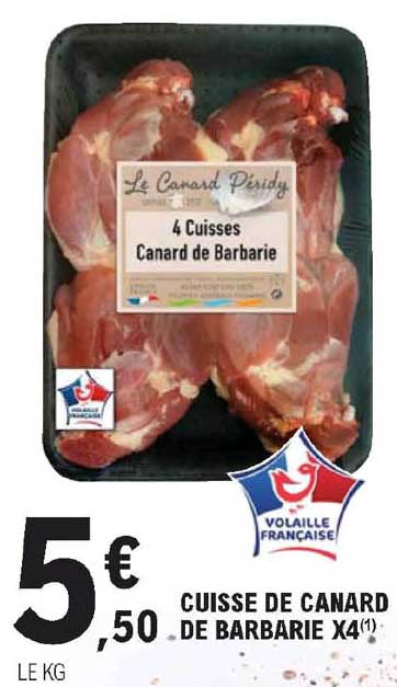 cuisse de canard de barbarie x4