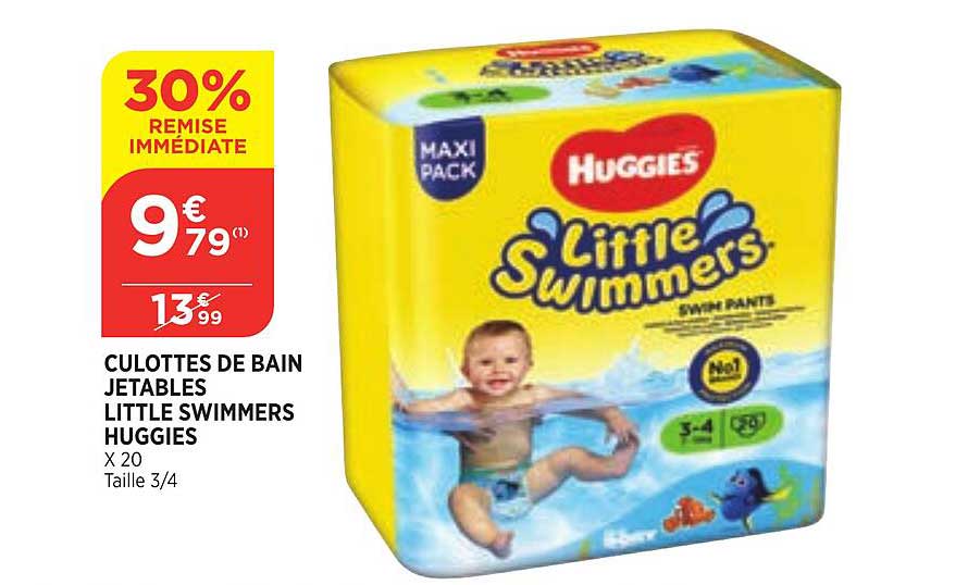 culottes de bain jetables little swimmers huggies