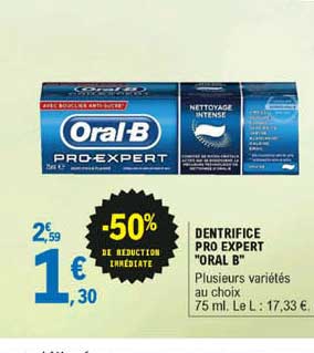 Dentifrice Pro Expert "oral B"