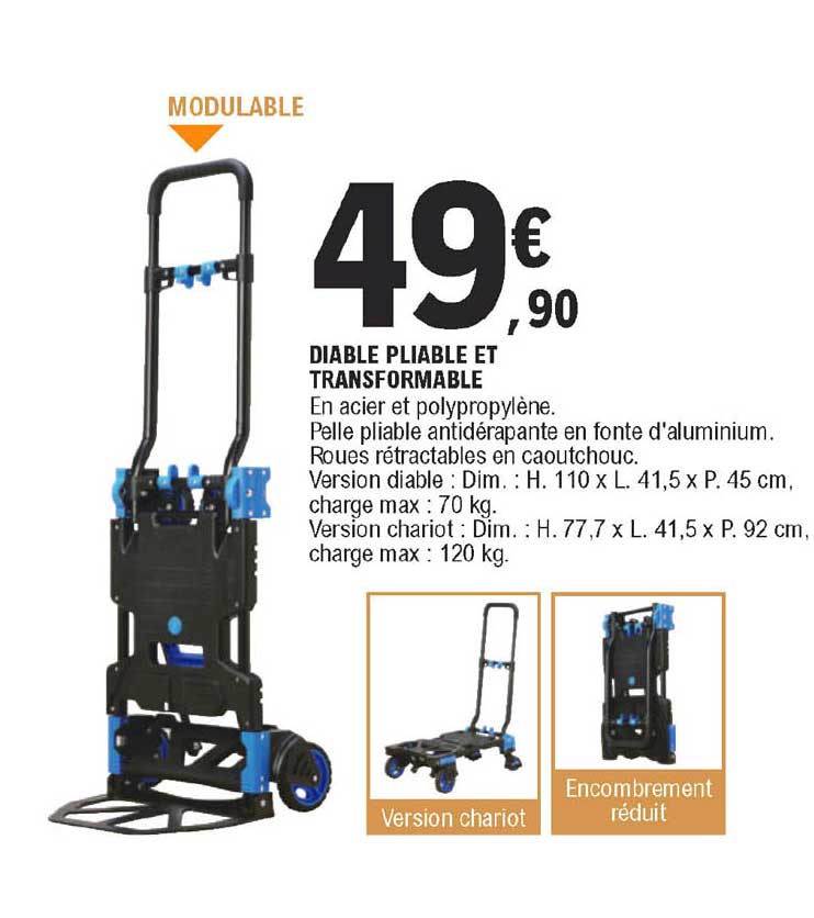 Diable Pliable Et Transformable