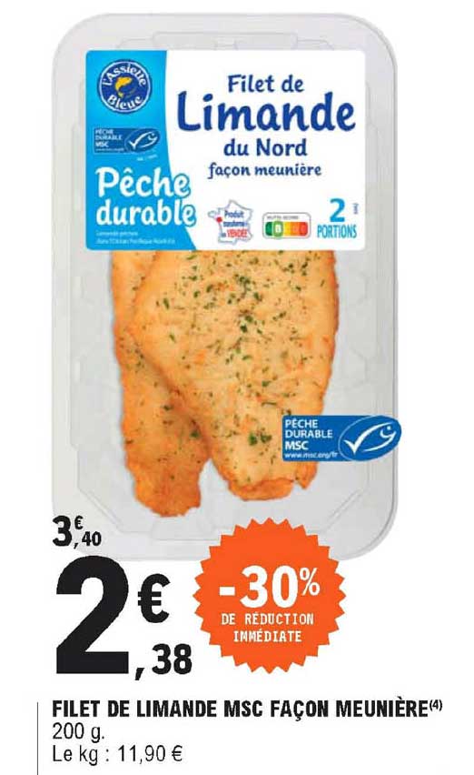 filet de limande msc façon meunière