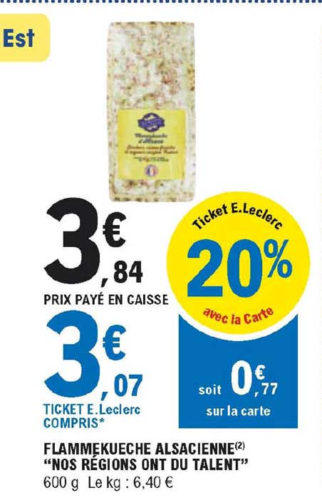 Flammekueche Alsacienne "nos Régions Ont Du Talent"