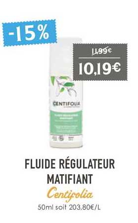 Fluide Régulateur Matifiant Centifolia