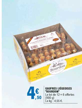 Gaufres Liégeoises "bourdon"