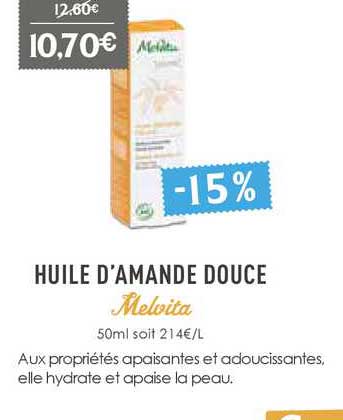 huile d'amande douce melvita