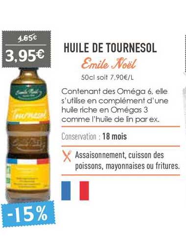 huile de tournesol emile noël