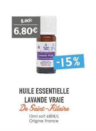 huile essentielle lavande vraie de saint-hilaire