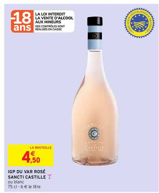 igp du var rosé sancti castille