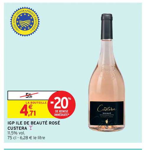 Igp Ile De Beauté Rosé Custera -20% De Remise Immédiate