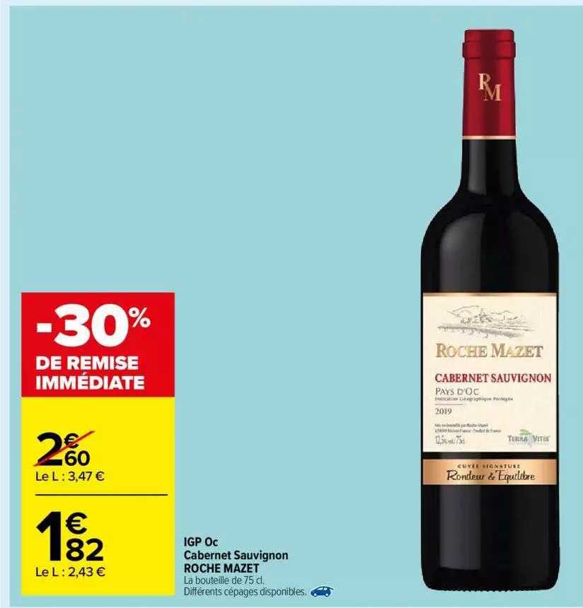 igp oc cabernet sauvignon roche mazet