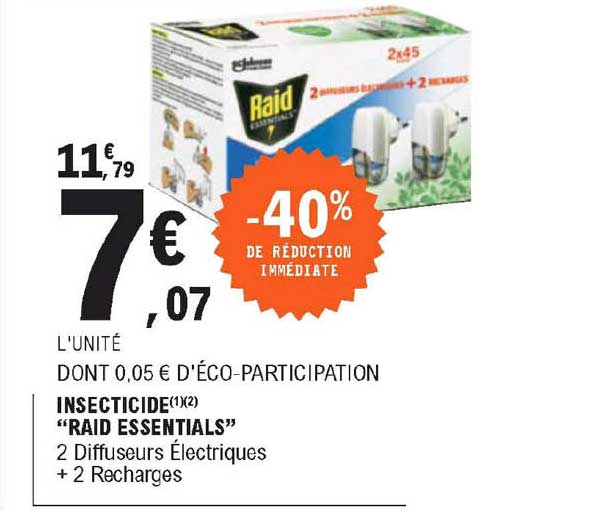 Insecticide "raid Essentials"