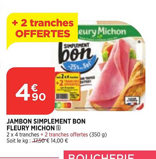 jambon simplement bon fleury michon