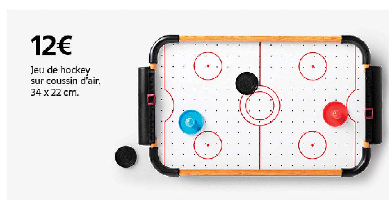 jeu de hockey sur coussin d'air