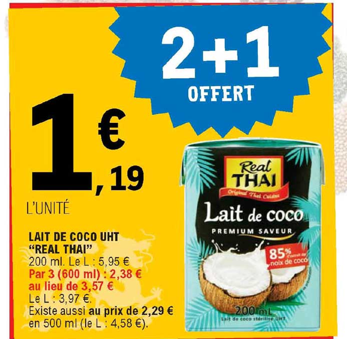 lait de coco uht "real thai"