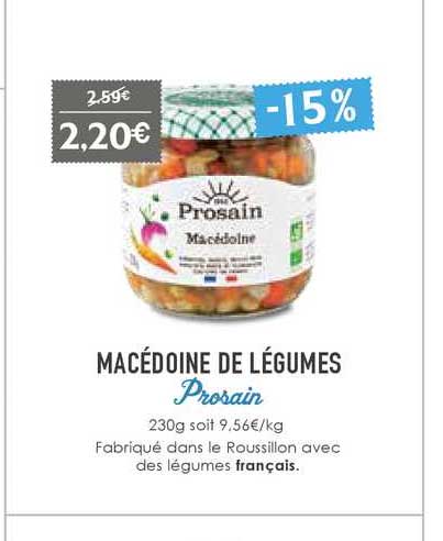 Macédoine De Légumes Prosain